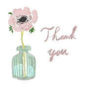 Watercolor Anemone in a Single Flower Vase . Ilustrație digitală de Yumi Ogawa - 02.12.2026