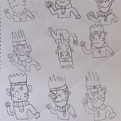 NARUTO EN RETRATO. Een project van Tekening met potlood,  Tekening, Creativiteit met kinderen y Sketchbook van abraham_gp05 - 12.02.2026