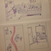 Snake under my bed. Un progetto di Illustrazione infantile, Teoria del colore, Illustrazione digitale, Disegno, Illustrazione tradizionale, Disegno a matita e Albo illustrato di katlan - 13.02.2026