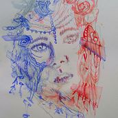 Portraits . Desenho, Artes plásticas, Ilustração com tinta, e Pintura projeto de Heidrun Kretschmer - 14.02.2026