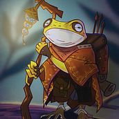 The poisonous frog Ein Projekt aus dem Bereich Design von Figuren, Digitale Illustration, Zeichnung, Traditionelle Illustration, Erzählung, Stor und telling von jucalo89_1 - 14.02.2026