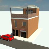 Casa multifamiliar 3 niveles. Een project van 3D, Architectuur, Interactief ontwerp, 3D-modellering, Digitale architectuur y Architecturale visualisatie van sedaruso - 16.02.2026