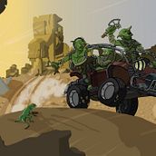 Goblin war wagon - illustration. Een project van Schilderij y Digitale illustratie van Alessio Capaldini - 17.02.2026