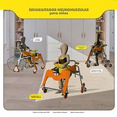 Neuromuscular rehabilitation device for children.. Un proyecto de Diseño de producto, Diseño industrial, Diseño 3D, Modelado 3D y Diseño gráfico de melisacarmonadi - 19.02.2026
