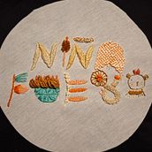 Niña Fuego Ein Projekt aus dem Bereich Stickerei und Textildesign von aline_goncalves_faria - 20.02.2026