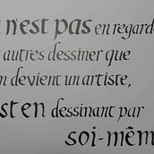 Citation en calligraphie Italique, grand format Ein Projekt aus dem Bereich Kalligrafie von Daniel Champagne - 20.02.2026