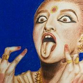 Dibuix artístic: Retrat a color. Desenho de retrato projeto de Yasmín Torres Cortés - 20.02.2026