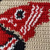 Polilla intarsia. Een project van  Interieurdecoratie, DIY, Textiel, Haken,  Modeontwerp y Textielontwerp van María Parra - 21.02.2026