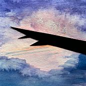 Over the Wings. Un projet de Aquarelle , et Collage de jeanmcreighton - 21.02.2026