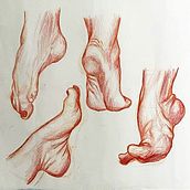 Dibuix artístic: Parts del cos. Desenho anatômico, e Desenho a lápis projeto de Yasmín Torres Cortés - 22.02.2026