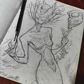 Ruyi hizo una Sirena. Traditional illustration, Creativity, Drawing, and Sketchbook project by franderson_alonso - 02.23.2026