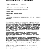 El nombre de la sombra. Projekt z dziedziny Pisanie, Storytelling i Narracja użytkownika Cindy M. Lagos - 23.02.2026