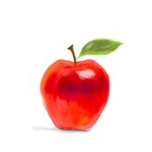 First Project: Red Apple. Digital Illustration project by Mehmet Parladı - 02.23.2026