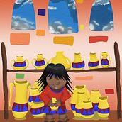 Mi proyecto del curso: EL VENDEDOR DE CERAMICAS. Hecho en Photoshop Ein Projekt aus dem Bereich Kinderillustration, Traditionelle Illustration, Digitale Illustration, Digitale Malerei und Zeichnung von Wilson Santibañez Ramirez - 24.02.2026