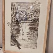 Returning to dip pen to create fantasy inspired illustrations. Artistic Drawing, Drawing, Ink Illustration, Naturalistic Illustration, Sketchbook, and Sketching project by nmuheim - 02.26.2026