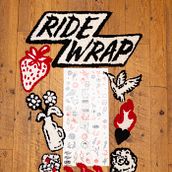 Ride wrap punch needle logo recreation. Textile Design project by Andreane Lanthier Nadeau - 02.26.2026
