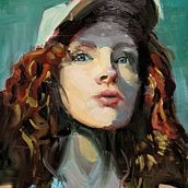 Portrait contemporain à l'huile. Fine Arts, Oil Painting, and Painting project by Stéphane D - 02.28.2026