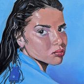 Portrait alla prima. Fine Arts, Painting, and Oil Painting project by Stéphane D - 02.28.2026