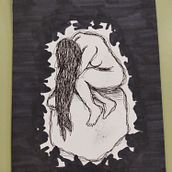 FON / Reinterpretació d'una obra del MNAC. Een project van Traditionele illustratie y  Tekening van Marta Guerrero Hernández - 02.03.2026