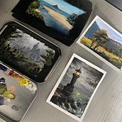 Pedras e águas . Artes plásticas, Ilustração tradicional, Ilustração naturalista, Pintura a óleo, e Desenho a lápis projeto de kaique_tattooer - 03.03.2026