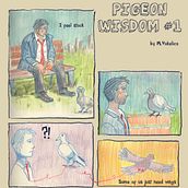 Pigeon wisdom Ein Projekt aus dem Bereich Zeichnung, Traditionelle Illustration, Sketchbook und Skizzenentwurf von Mario Vukelic - 03.03.2026