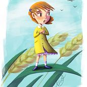 Thumbelina. Design de personagens, Ilustração infantil, Ilustração tradicional, e Narrativa projeto de Joanna Cieslinska - 04.03.2026