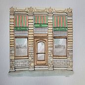 Fachada en Bruselas. Architectural Illustration, Drawing, Painting, and Watercolor Painting project by camilaa_saavedra - 03.04.2026