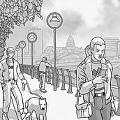 DUBLINERS . % David Roi Corral Naveira tarafından hazırlanan Çizim, Dijital Çizim, Karakter Tasarımı, Mimari İllüstras, Ve on projesi - 03.06.2026