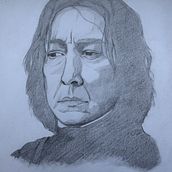 Professor Snape. Fine Arts, Pencil Drawing, Drawing, Realistic Drawing, and Artistic Drawing project by khk62y8gsc - 03.07.2026