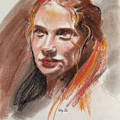 My Portrait in Soft Pastel. Desenho de retrato projeto de Regina Raycheva - 10.03.2026