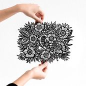 Bird Among the Flowers: A Detailed Papercut Illustration Ein Projekt aus dem Bereich H, werk und Kartonmodellbau von Marina Polovinchuk - 11.03.2026