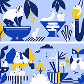 Livre jeunesse : les animaux de la forêt. Un projet de Reliure, Illustration jeunesse, Littérature jeunesse, Conception éditoriale, Narration , et Papercraft de mia_ella - 12.03.2026