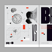 Editorial collage: Bradbury vs. Perec. Graphic Design, Collage, Editorial Illustration, and Digital Illustration project by Marijn Verschuure - 03.13.2026