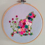 Gato bordado. Bordado, Costura, Design, e Criatividade projeto de Angelica Ramirez - 14.03.2026