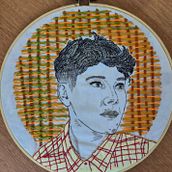 Retrato Bordado- Projeto Bugambilo. Projekt z dziedziny  Haft i Wzornictwo tekstyliów użytkownika TATIANE SILVA - 16.03.2026