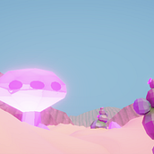 Alien Desert. 3D, and 3D Modeling project by katemcq_mtl - 03.17.2026
