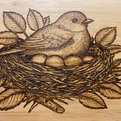 Bird Nest Piece. Artesanato, DIY e Ilustração tradicional projeto de Sumayya Mussa - 17.03.2026