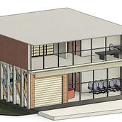 Edificación funcional para servicio automotriz con áreas de almacenamiento. Un proyecto de 3D, Arquitectura, Arquitectura digital, Arquitectura interior, Modelado 3D y Visualización arquitectónica de juandamantilla14 - 18.03.2026