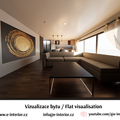 Flat visualisation. Design de interiores, e Modelagem 3D projeto de Kristýna Hrášková - 18.03.2026