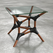 Mesa Nodo. Un projet de 3D, Modélisation 3D, Conception 3D, Design, Fabrication de mobilier, Design industriel, Conception de produits , et Menuiserie de Luis Guillermo León - 19.03.2026