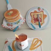 DESAYUNO DELICIOSO. Artesanato, Eventos, Ilustração tradicional, Papercraft, e Design de papelaria projeto de anavadeviaje - 20.03.2026