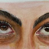 Bitirme projem. Projekt z dziedziny  Sztuki piękne,  Malarstwo, Portret i Malowanie akwarelą użytkownika Sema Özcanikli - 21.03.2026