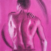 ESTIRAMIENTO. Een project van Acr, lschilderij, Artistieke tekening, Tekening, Beeldende kunst y Traditionele illustratie van LI MIZAR - 21.03.2026