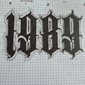 Diseño de letras góticas para Tatuaje. Ein Projekt aus dem Bereich Kalligrafie, Lettering und Tattoodesign von Victor Rosario - 22.03.2026