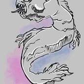 Water creature. Esboçado, Criatividade, Desenho, Ilustração tradicional, e Sketchbook projeto de Bárbara Araújo - 25.03.2026