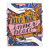 Keep your inner peace. Een project van Digitale illustratie,  H, lettering,  Belettering, T y pografie van ramona_werner - 28.03.2026