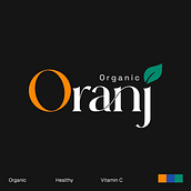 Organic Oranj: Organic Citrus. Een project van  Br, ing en identiteit,  Ontwerp, Logo-ontwerp y Grafisch ontwerp van Anna Kantarjian - 30.03.2026
