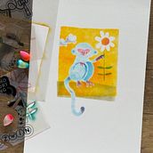 Monkey - Stencilart . Ilustrasi tradisional, Desain Grafis, Desain Karakter, Seni Rupa, Ilustrasi Anak-Anak, Ilustrasi Tinta, Dan Pencetakan proyek oleh Katja - 04.04.2026