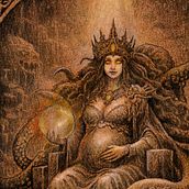 Major Arcana Tarot Cards Ein Projekt aus dem Bereich Traditionelle Illustration, Zeichnung, Zeichnen mit Buntstiften und Literarisches schreiben von Mentiradeloro Esther Cuesta - 06.04.2026
