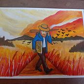 Ilustración con inspiración en la obra de van gogh . Children's Illustration, Digital Illustration, Traditional illustration, Sketchbook, and Color Theor project by Carlos Adrián De La Paz Almaraz - 04.07.2026